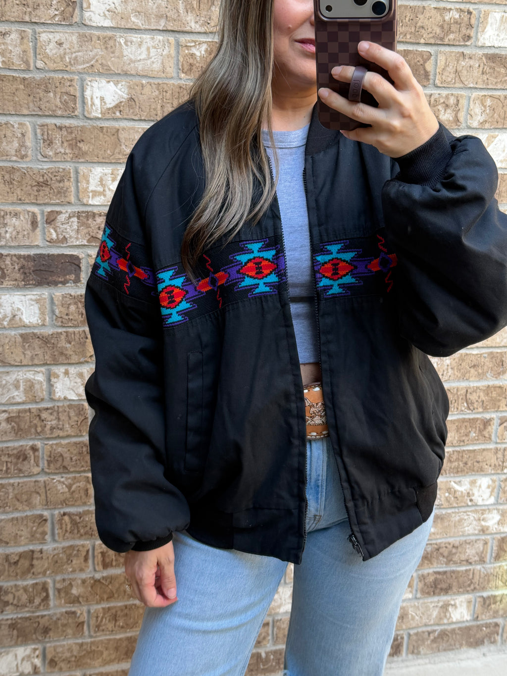 Black Vintage Rodeo Jacket - Size L