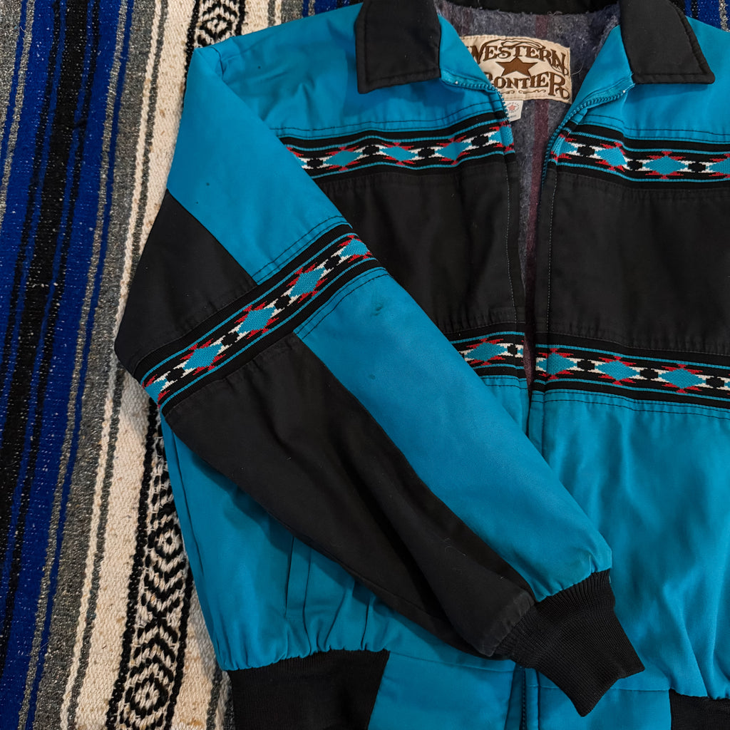 Turquoise Western Frontier Jacket - Size XL