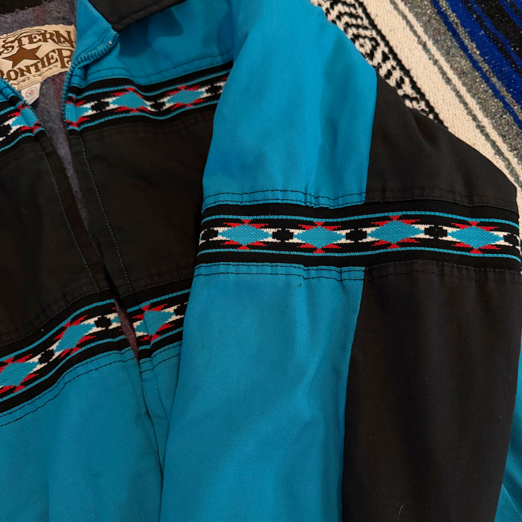 Turquoise Western Frontier Jacket - Size XL