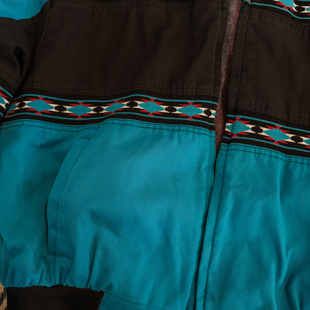 Turquoise Western Frontier Jacket - Size XL