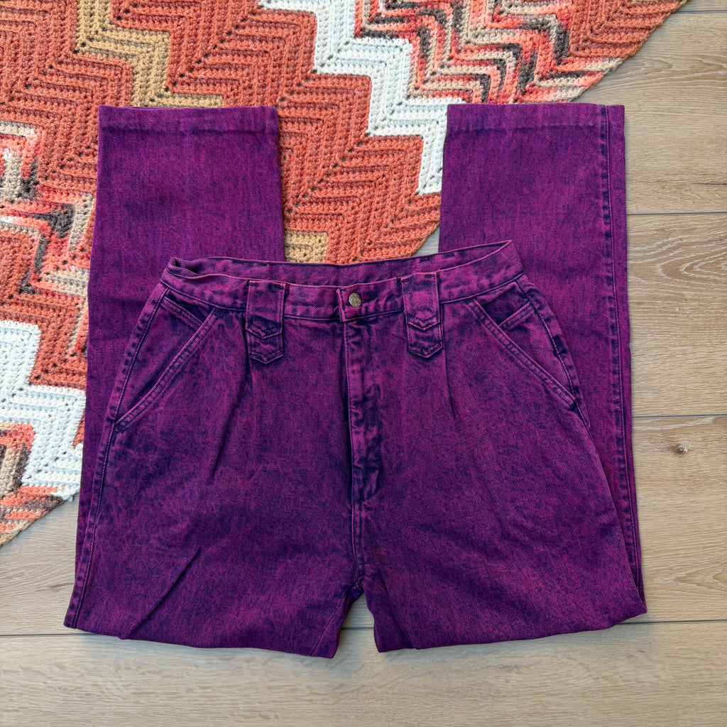 Fuchsia Acid Wash Roper Jeans - Size 15/16