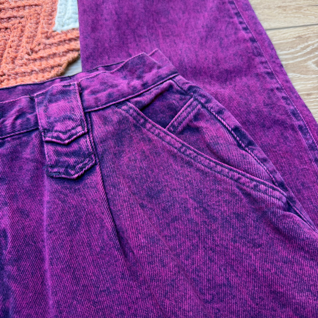 Fuchsia Acid Wash Roper Jeans - Size 15/16