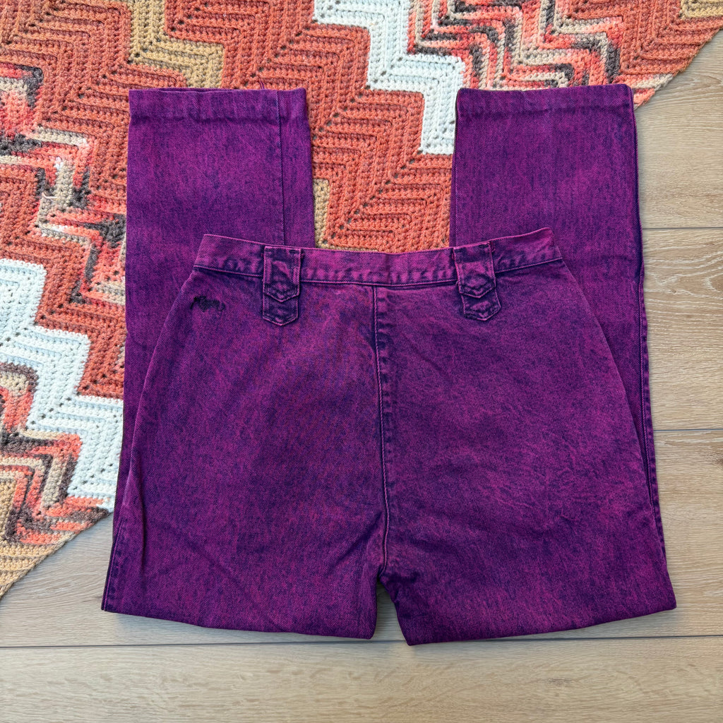 Fuchsia Acid Wash Roper Jeans - Size 15/16