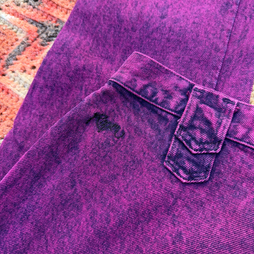 Fuchsia Acid Wash Roper Jeans - Size 15/16