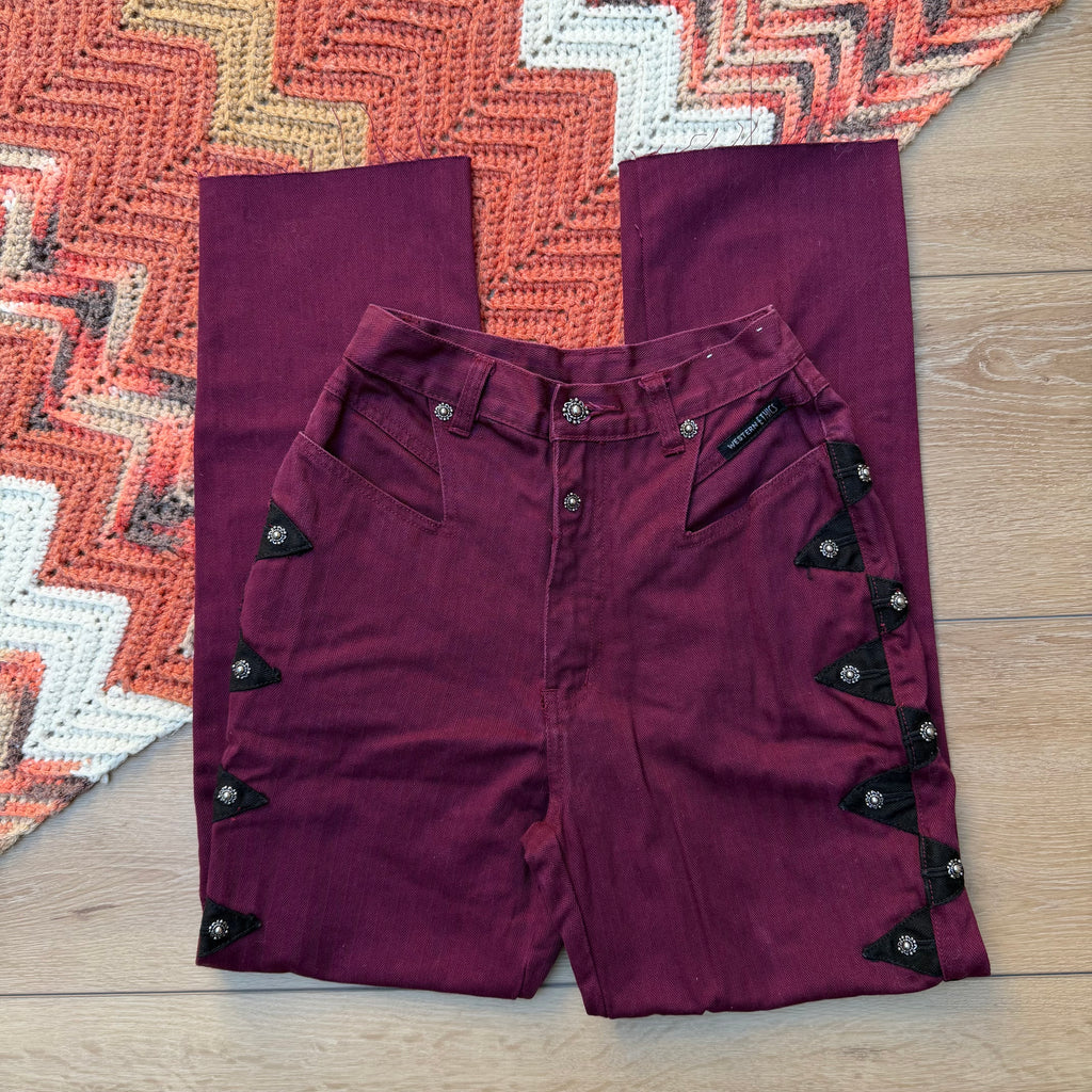 Maroon Western Ethics - Size 3/4
