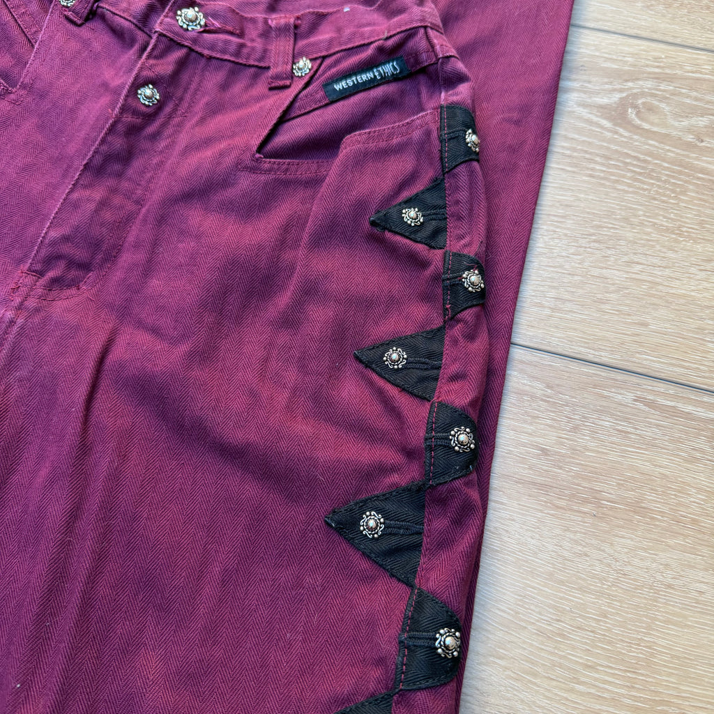Maroon Western Ethics - Size 3/4