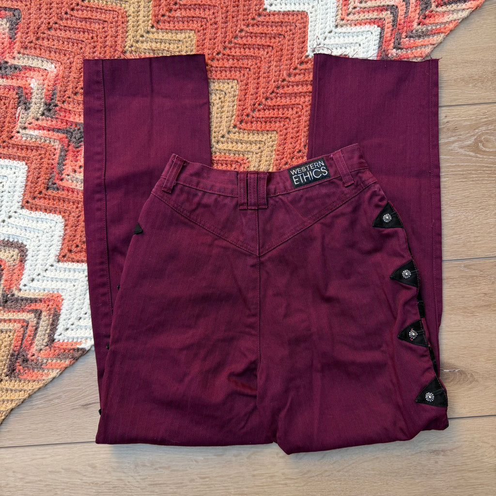 Maroon Western Ethics - Size 3/4