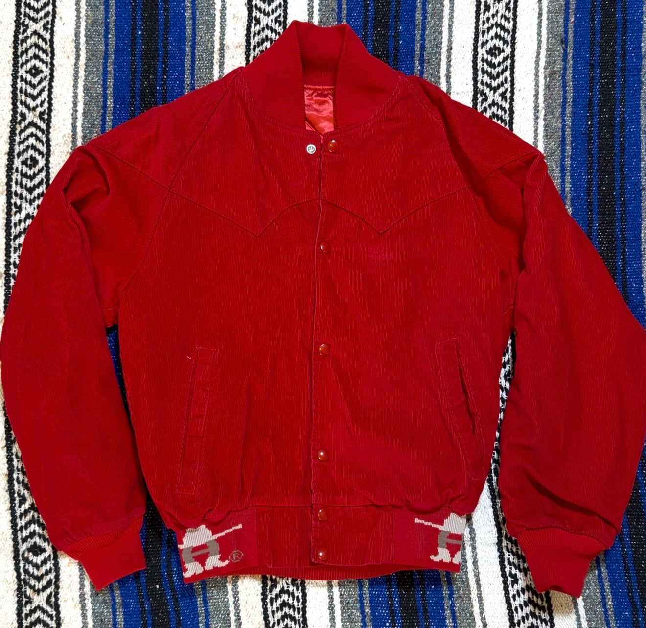 Houston Rodeo Red Corduroy Jacket