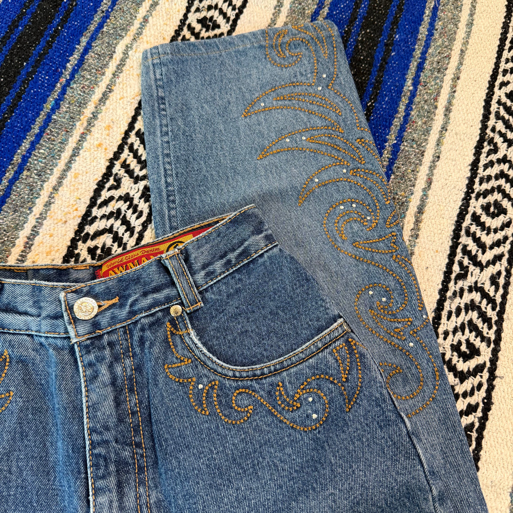 Lawman Jeans Western Scroll - Size 3