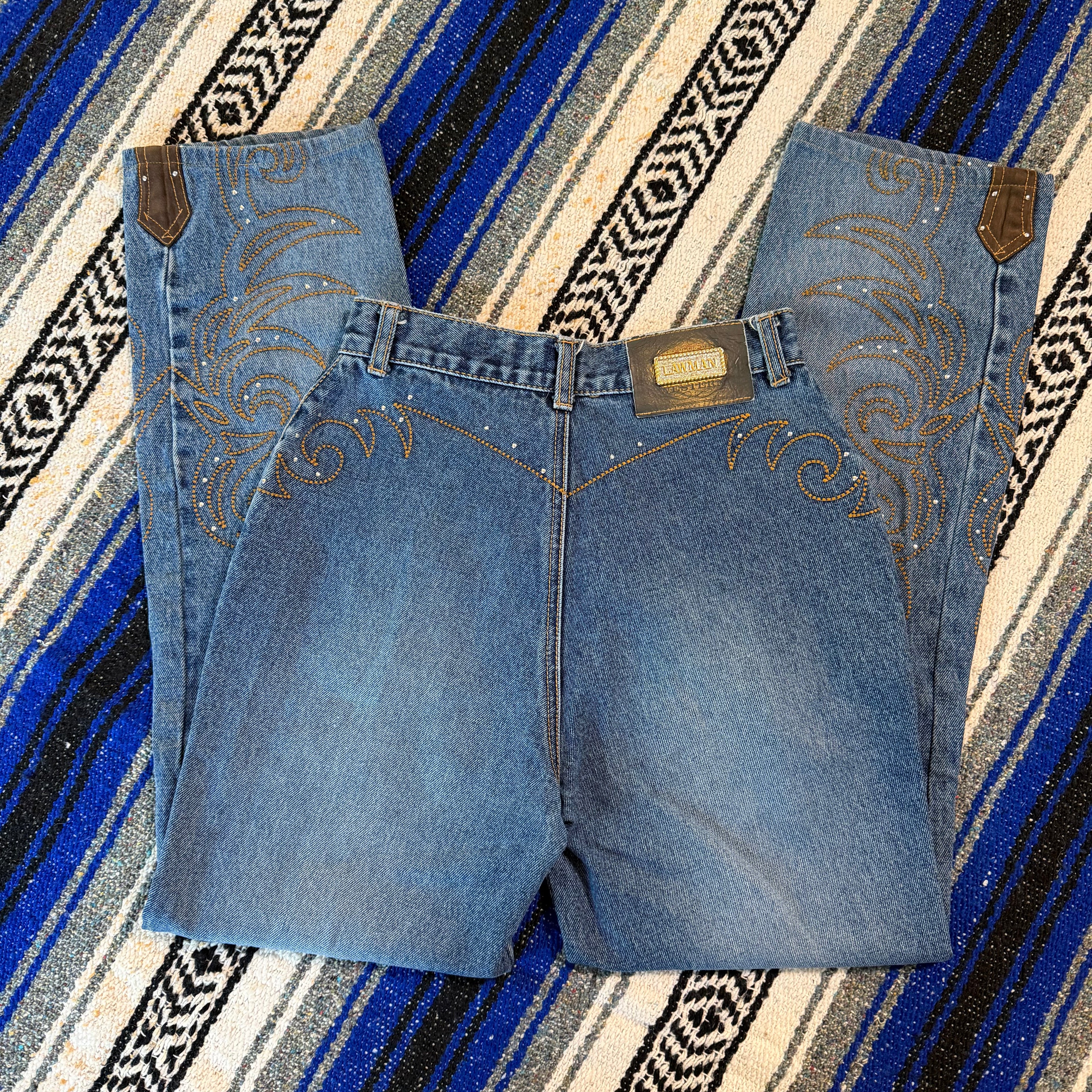 Lawman Jeans Western Scroll - Size 3