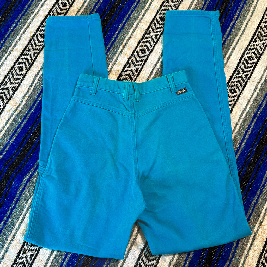 Turquoise Wrangler Trouser Jeans - Size 3/4