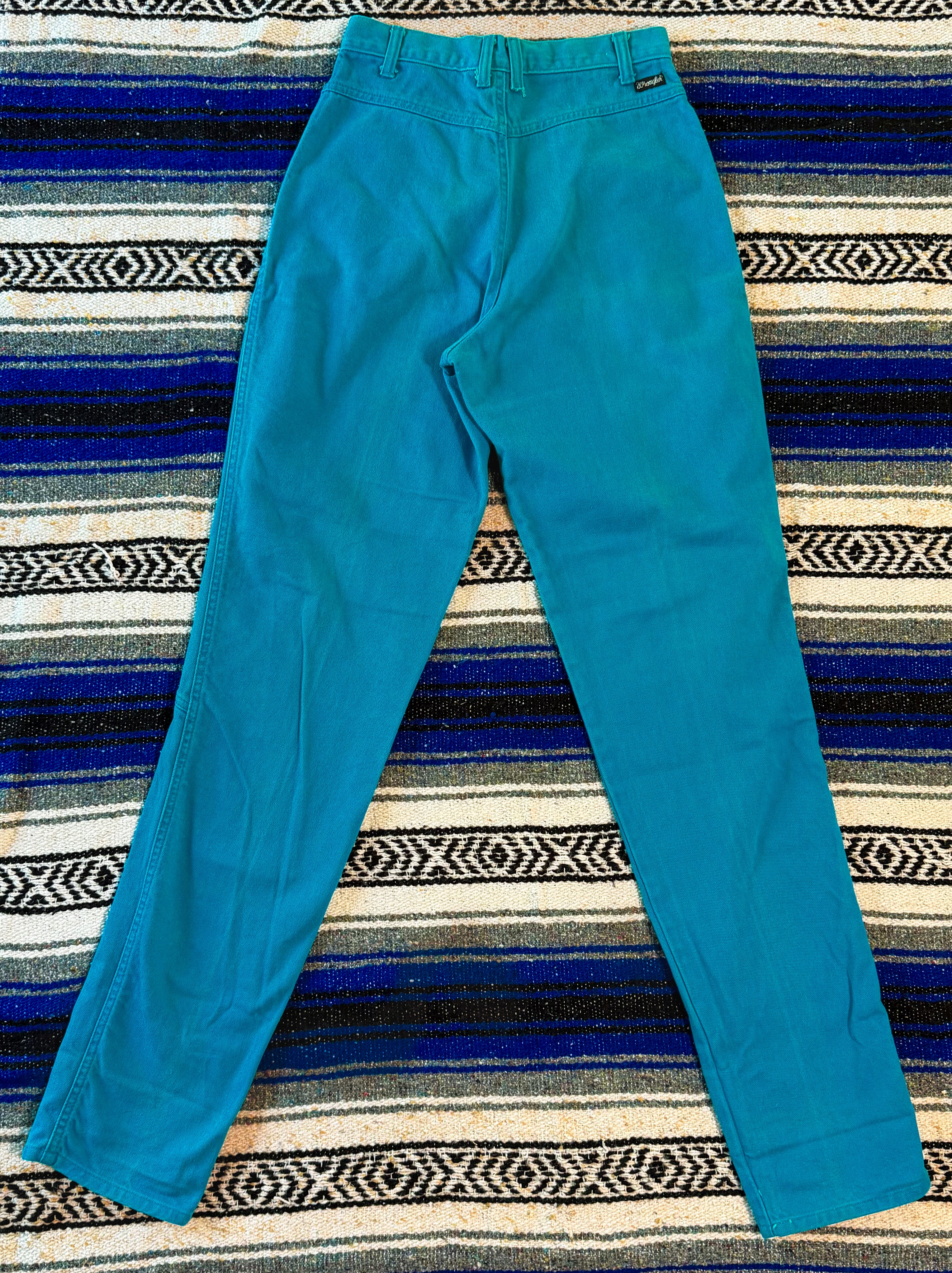 Turquoise Wrangler Trouser Jeans - Size 3/4