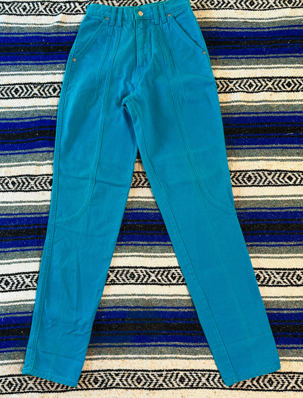 Turquoise Wrangler Trouser Jeans - Size 3/4