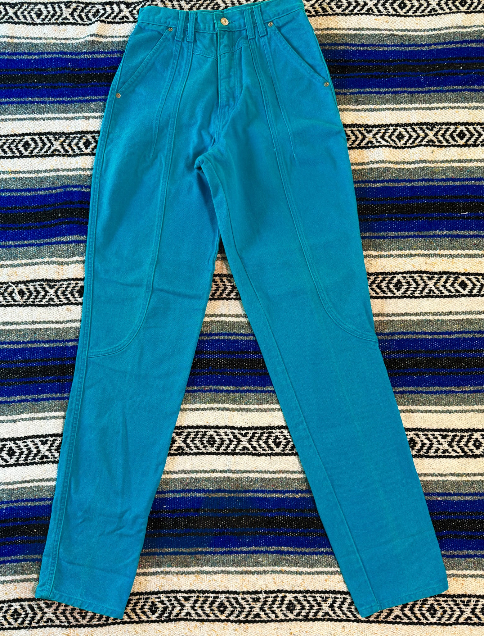 Turquoise Wrangler Trouser Jeans - Size 3/4