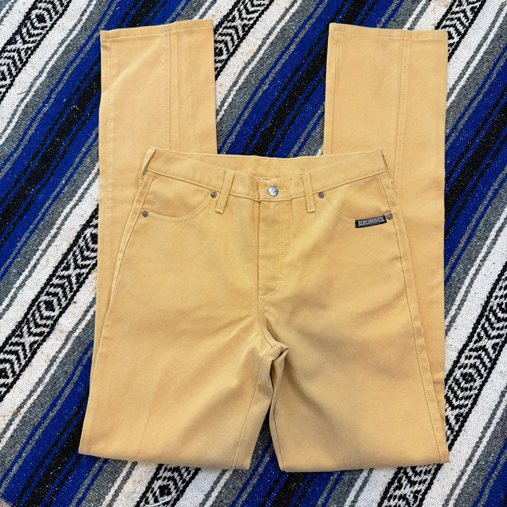 Tan/Yellow Roughrider Jeans - Size 5/6 STRETCH
