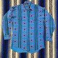 Turquoise Aztec Wrangler Brushpopper - 15.5x33