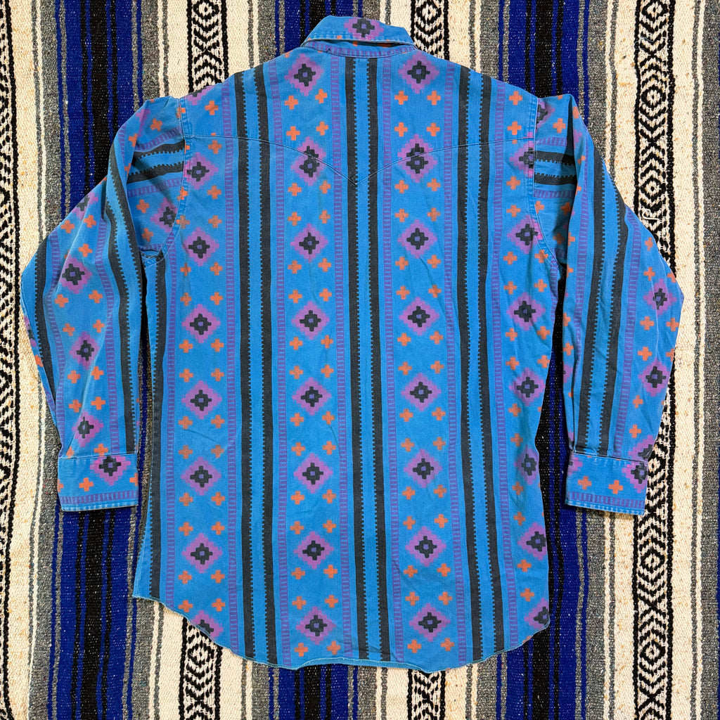 Turquoise Aztec Wrangler Brushpopper - 15.5x33