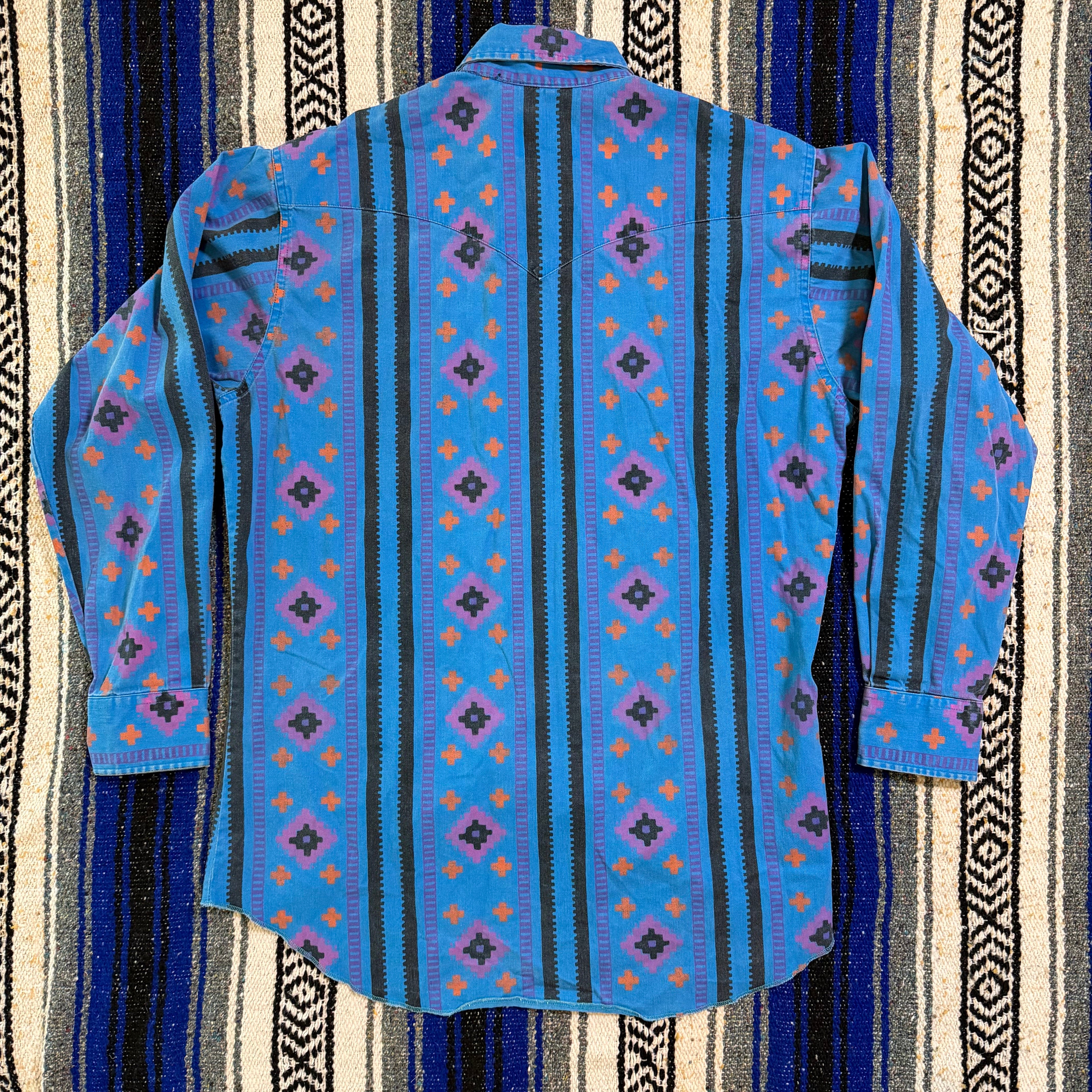 Turquoise Aztec Wrangler Brushpopper - 15.5x33