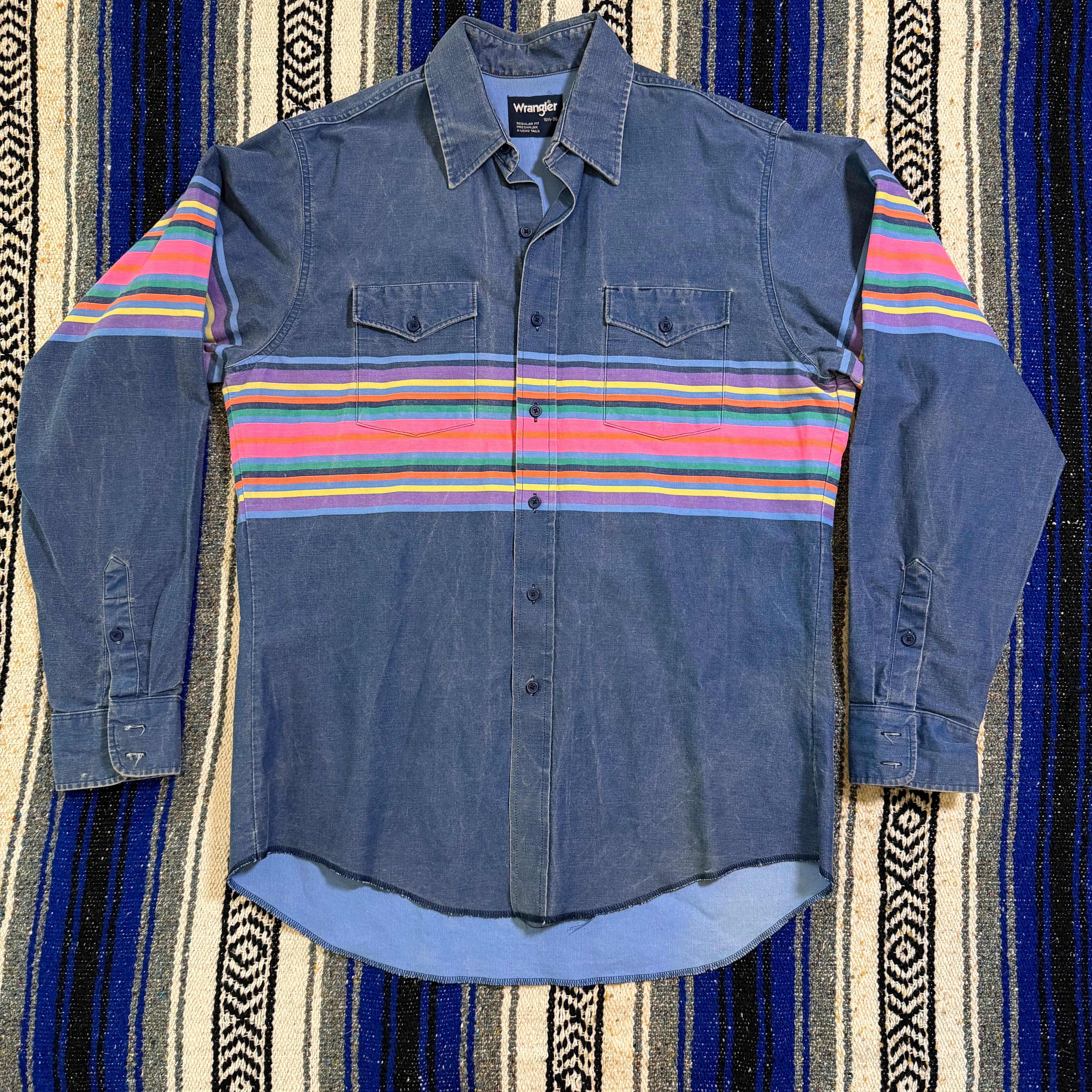 Denim Stripe Wrangler Brushpopper - 16.5x36