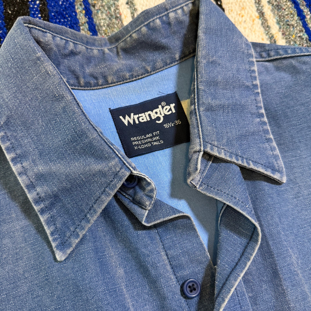 Denim Stripe Wrangler Brushpopper - 16.5x36