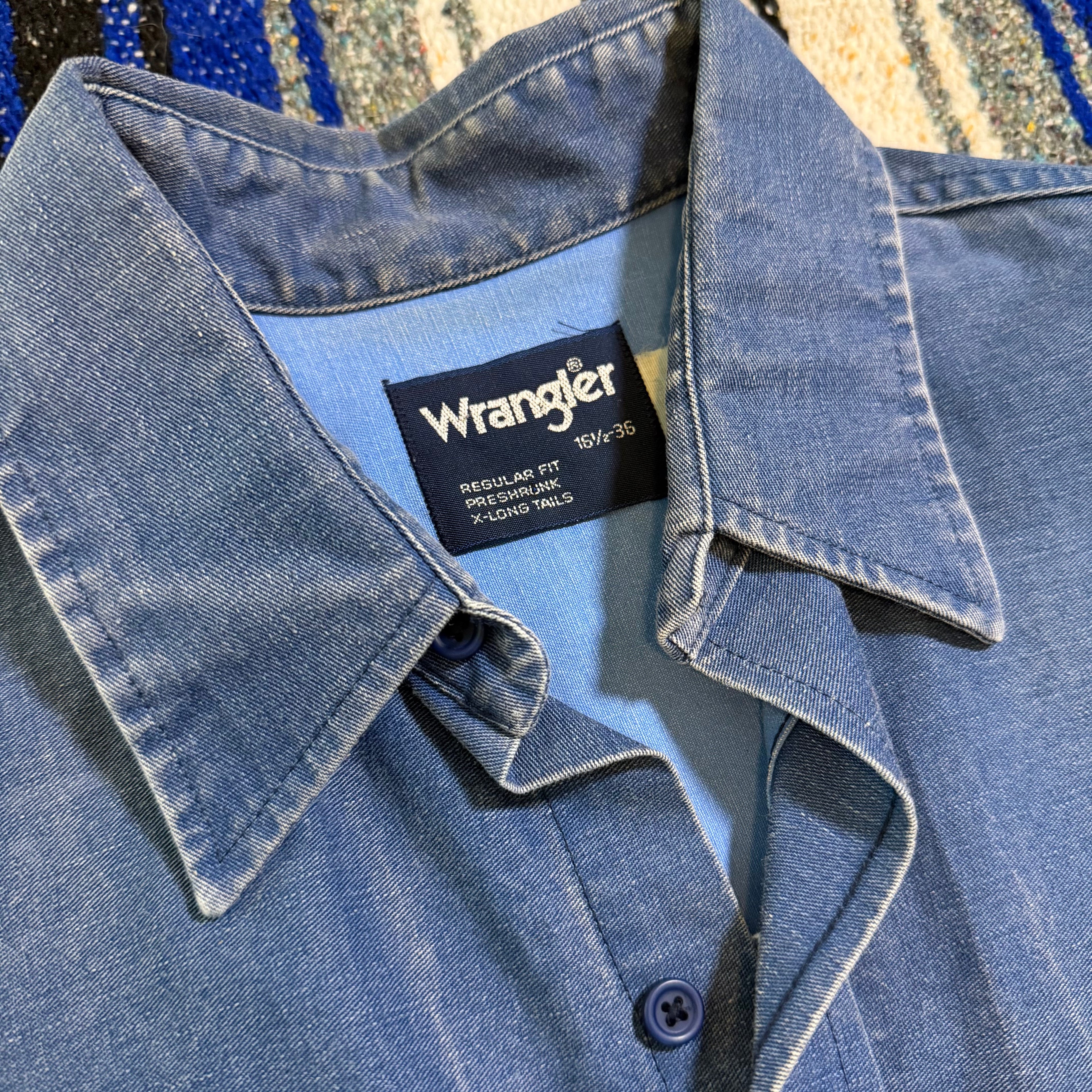 Denim Stripe Wrangler Brushpopper - 16.5x36