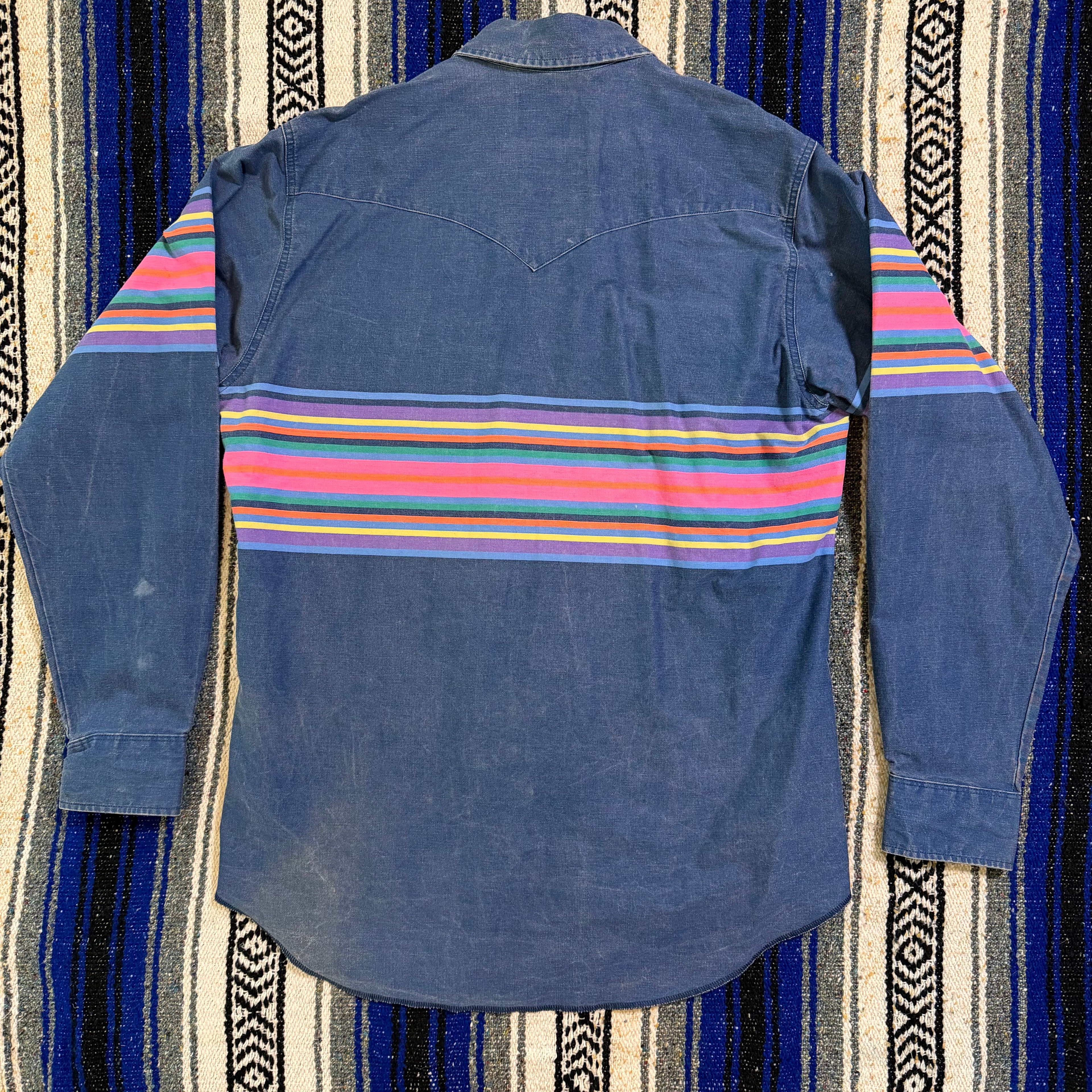 Denim Stripe Wrangler Brushpopper - 16.5x36