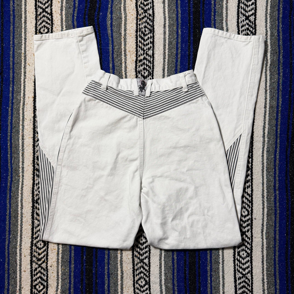 White Striped Blaze Jeans - Size 5