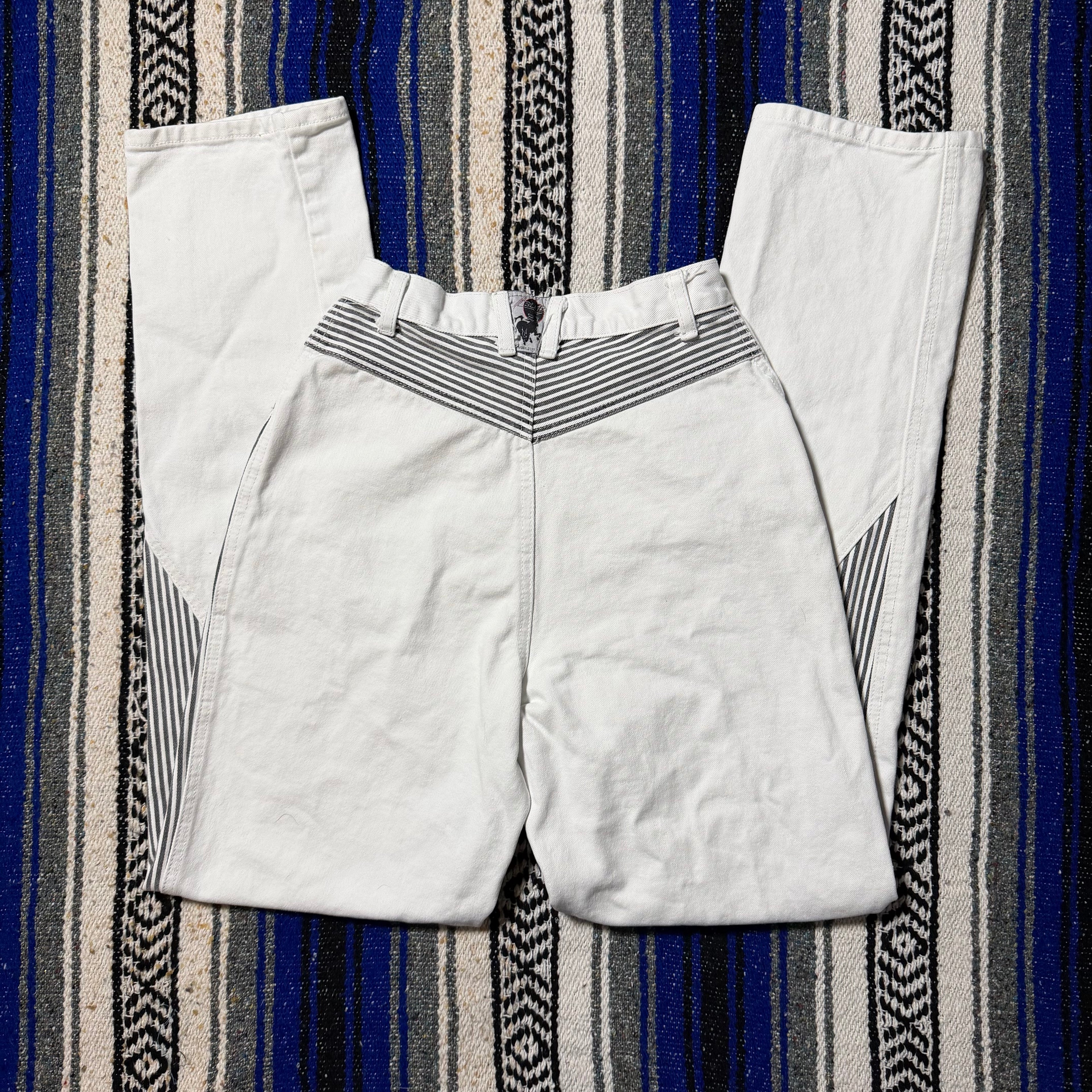 White Striped Blaze Jeans - Size 5
