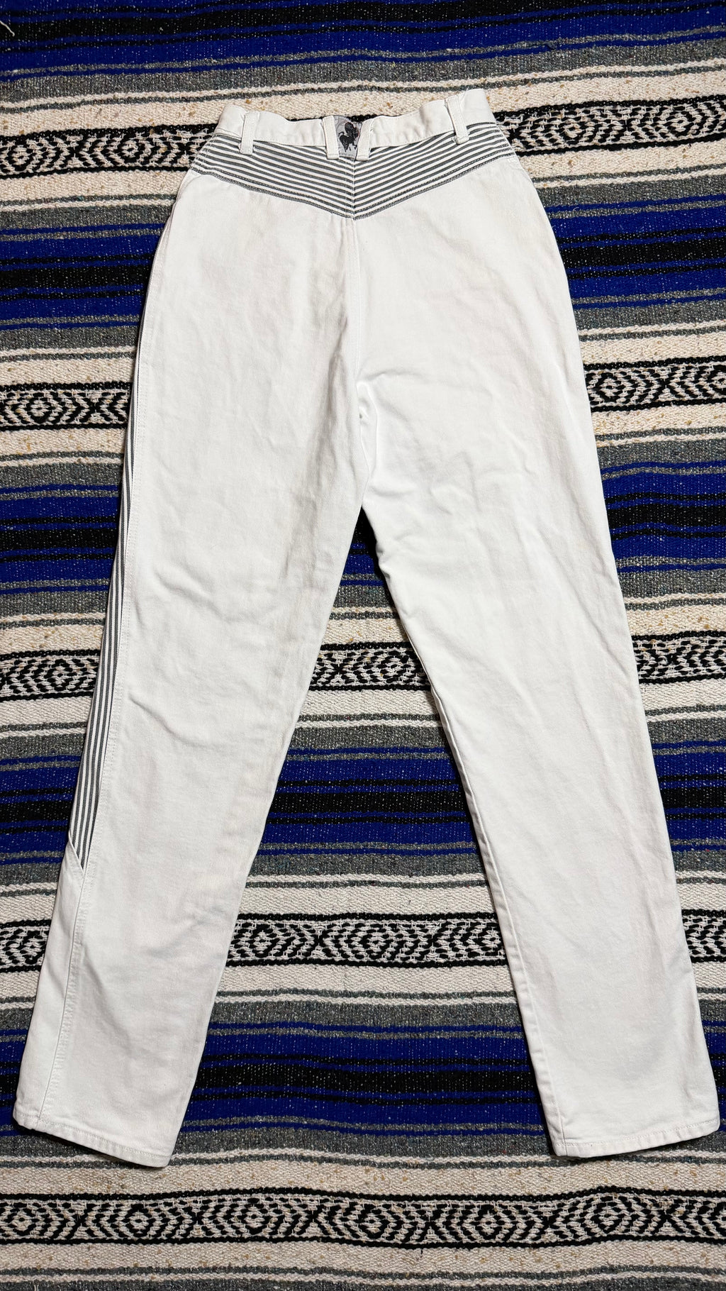 White Striped Blaze Jeans - Size 5