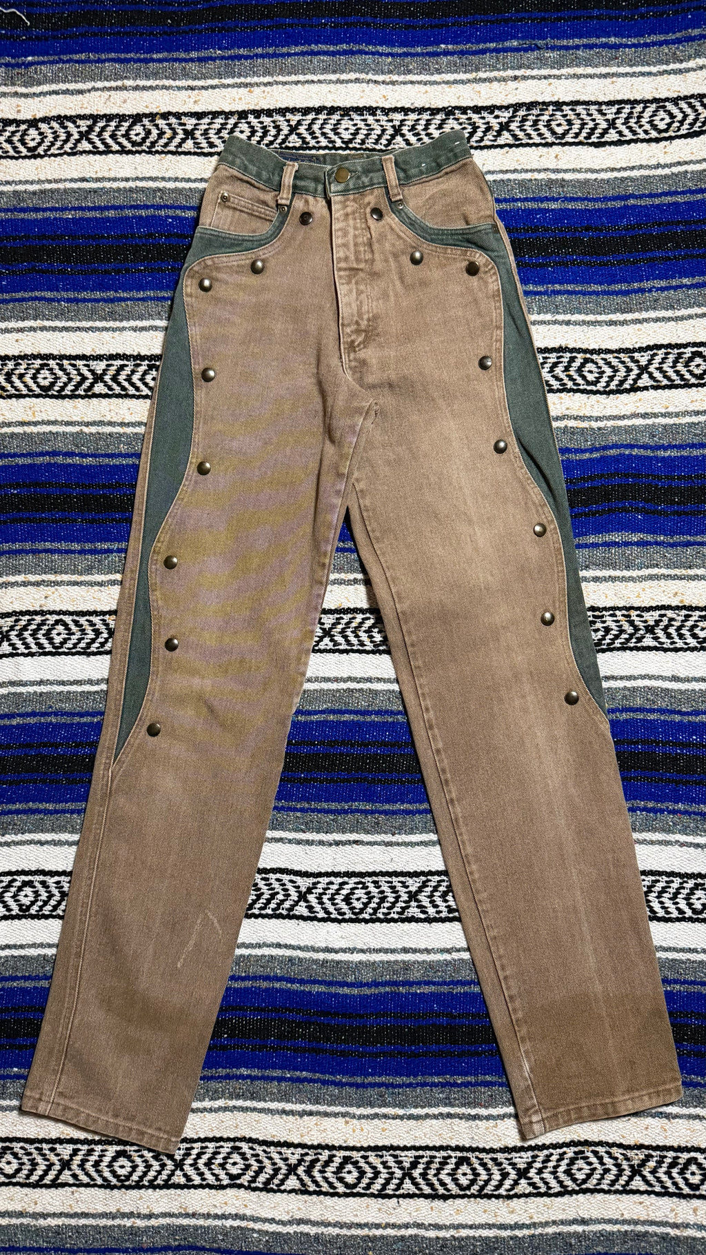 Green/Tan Panhandle Slim Jeans - Size 1