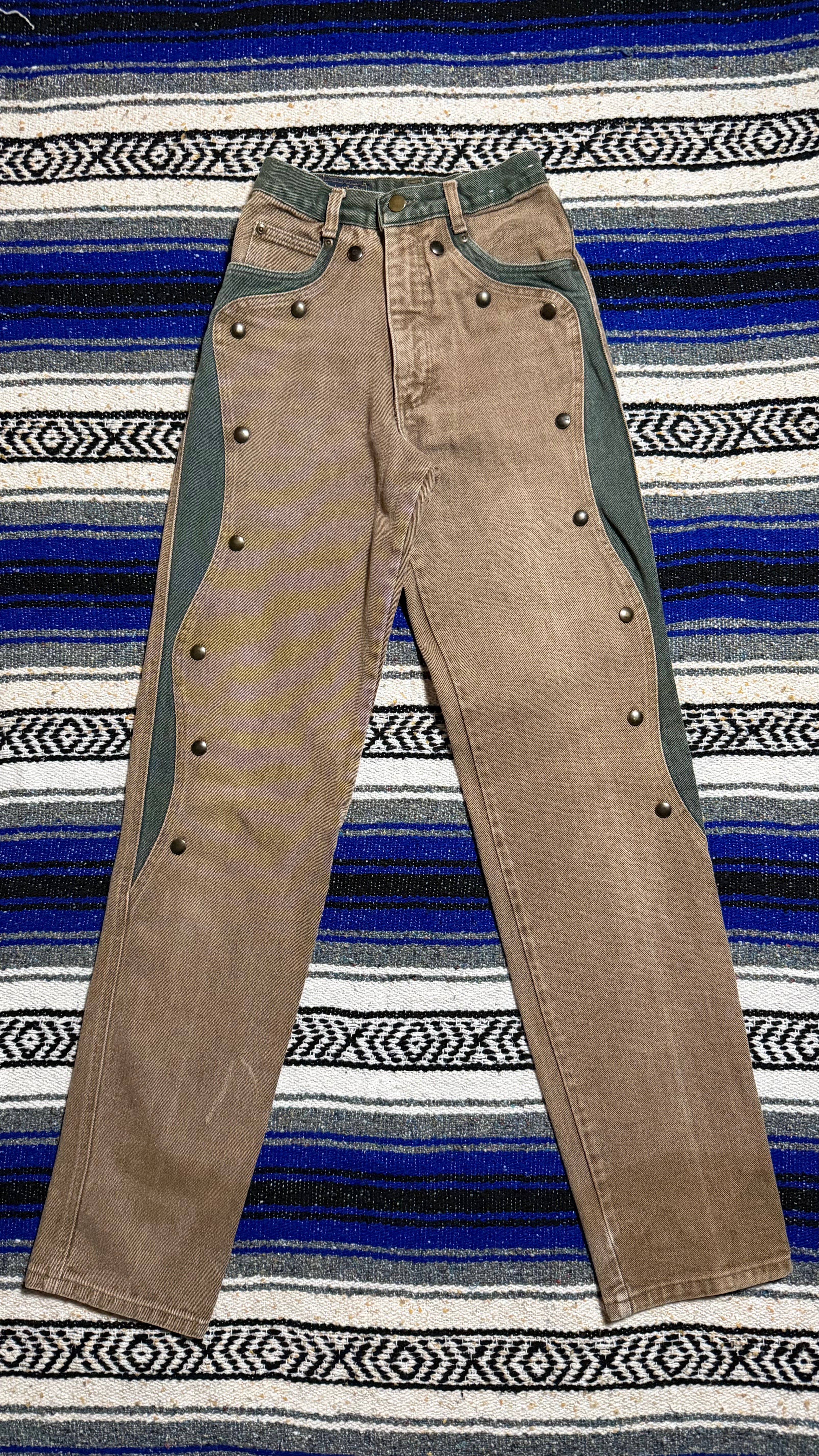 Green/Tan Panhandle Slim Jeans - Size 1