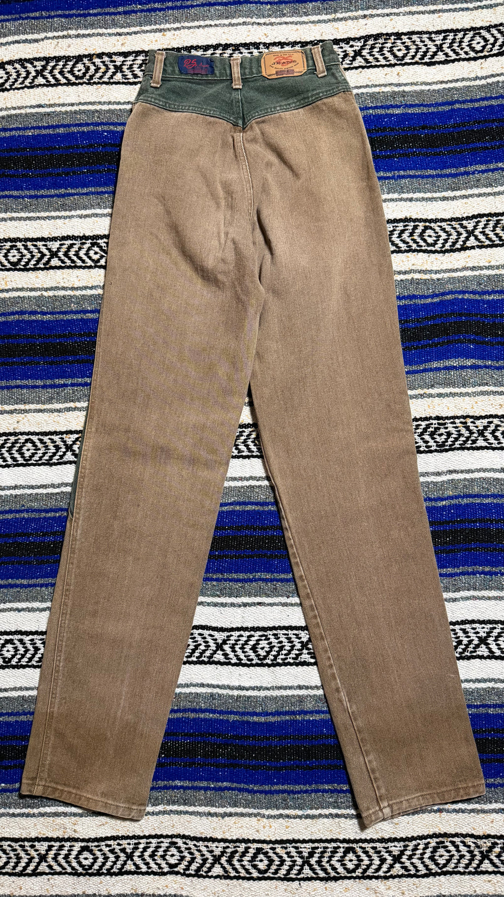 Green/Tan Panhandle Slim Jeans - Size 1
