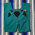 Emerald Green/Black Concho Roughriders - Size 7/8