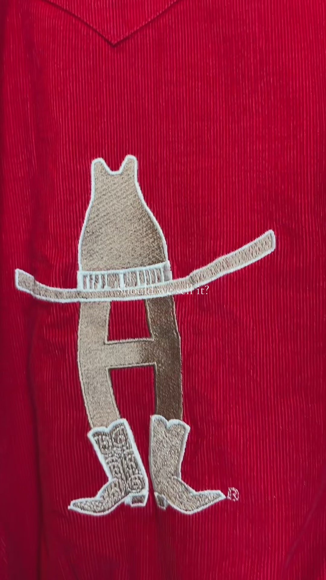 Houston Rodeo Red Corduroy Jacket
